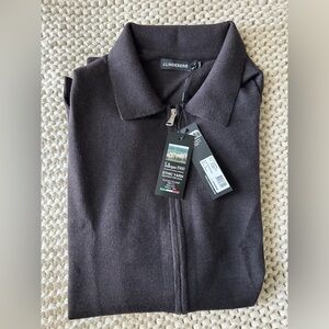 J.Lindeberg Nyle Merino Zip Cardigan Delicioso - AW23